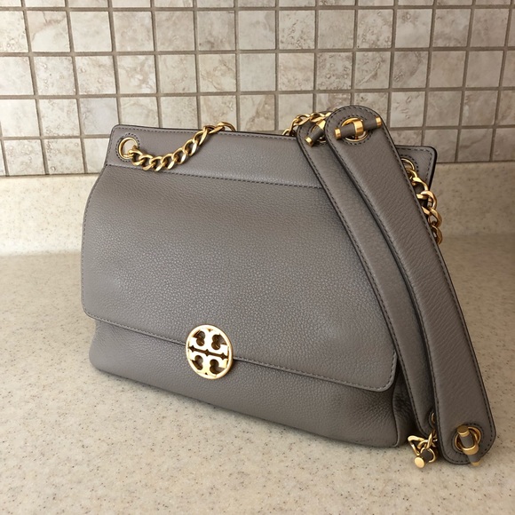 tory burch chelsea flap leather shoulder bag